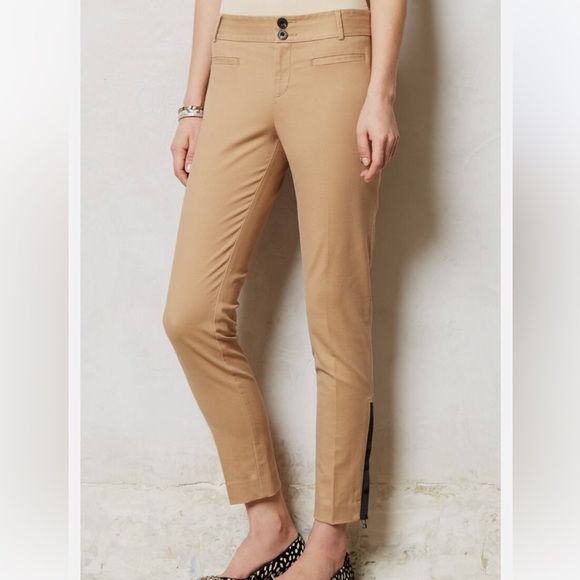 Cartonnier Ankle Zip Charlie Trousers Pants in beige size 12 - Picture 3 of 10